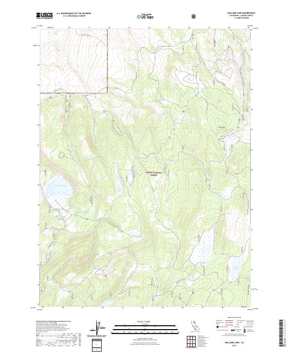 US Topo 7.5-minute map for Bullard Lake CA