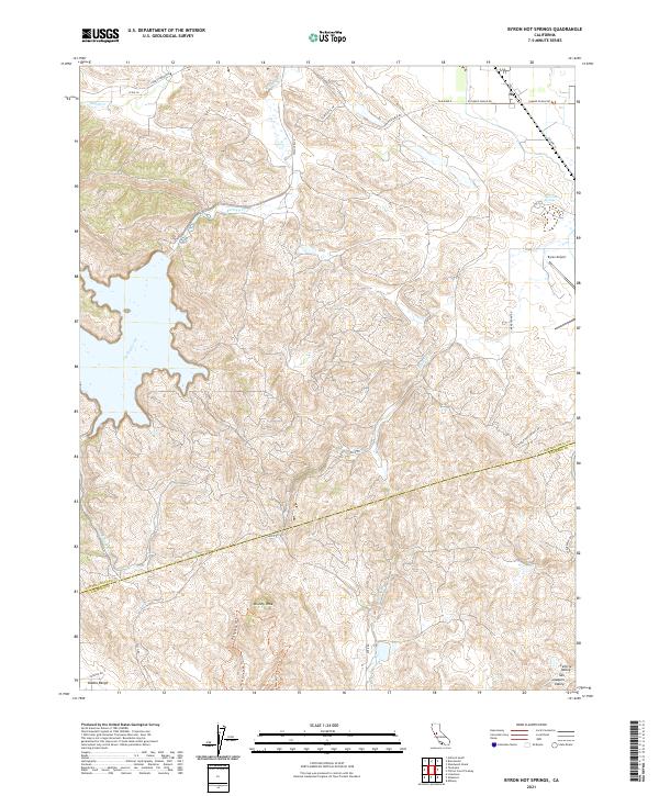 US Topo 7.5-minute map for Byron Hot Springs CA