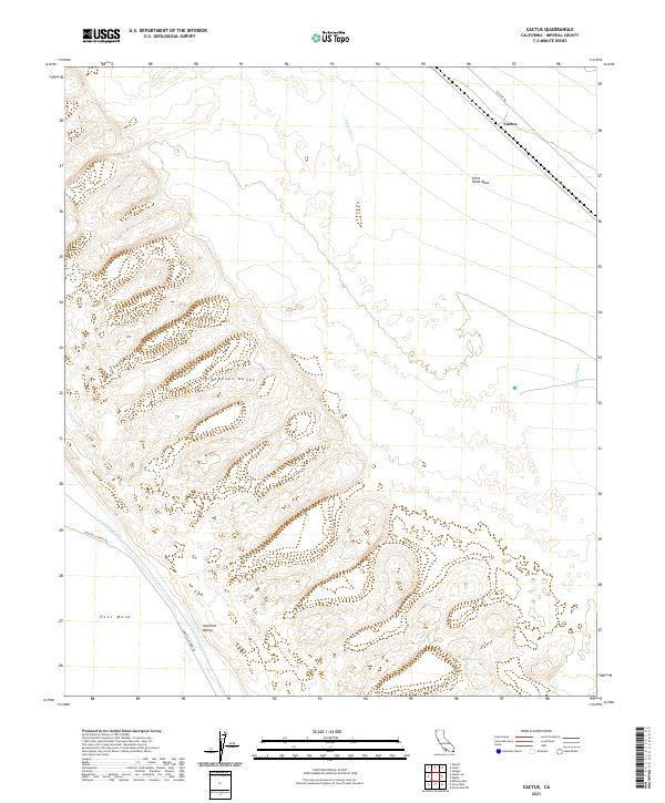 US Topo 7.5-minute map for Cactus CA