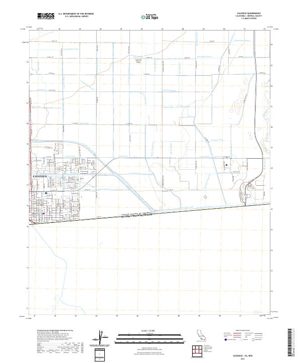 US Topo 7.5-minute map for Calexico CABCN
