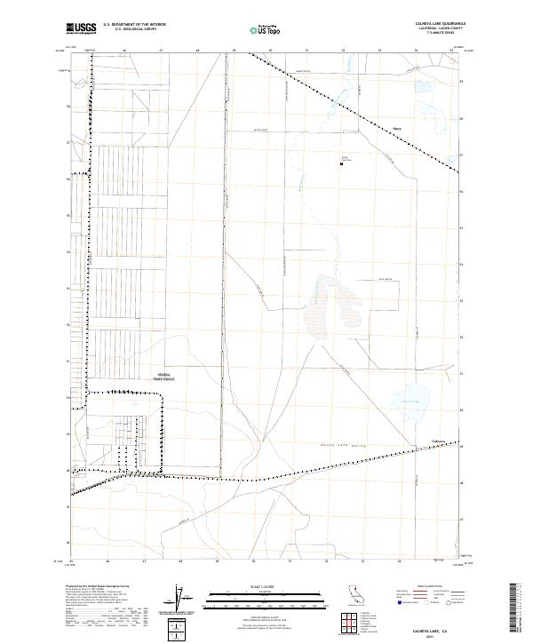 US Topo 7.5-minute map for Calneva Lake CA