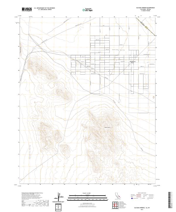 US Topo 7.5-minute map for Calvada Springs CANV