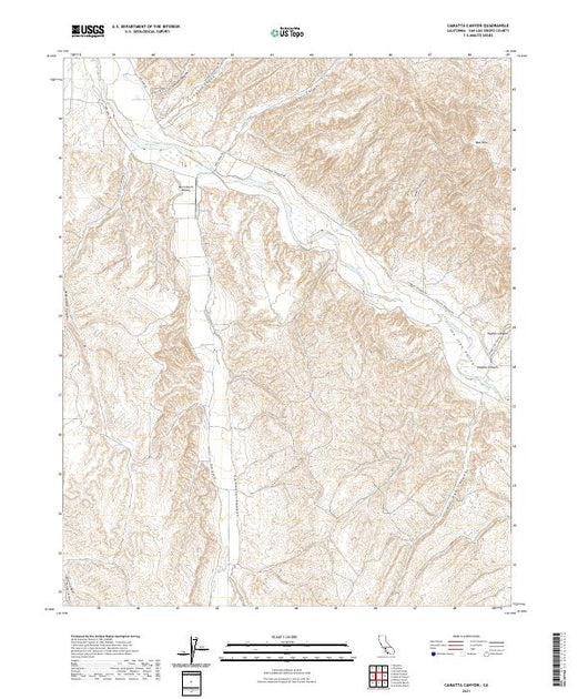 US Topo 7.5-minute map for Camatta Canyon CA – American Map Store