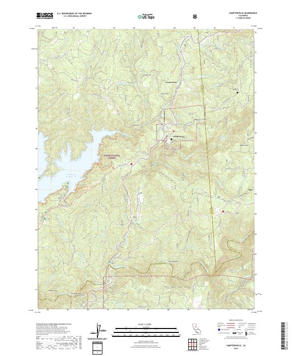 US Topo 7.5-minute map for Camptonville CA