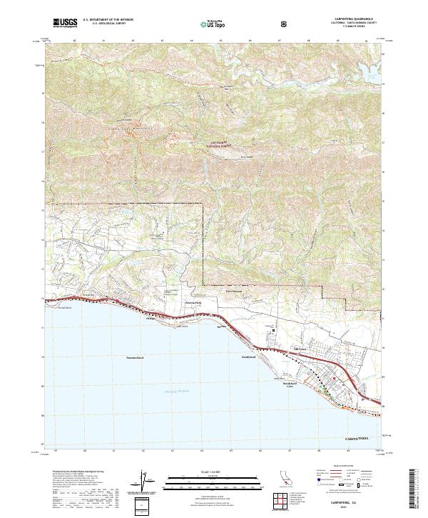US Topo 7.5-minute map for Carpinteria CA