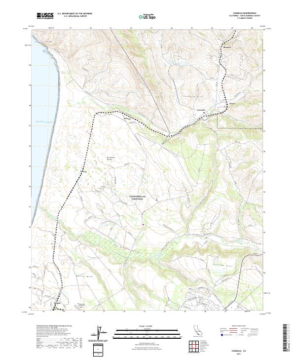 US Topo 7.5-minute map for Casmalia CA