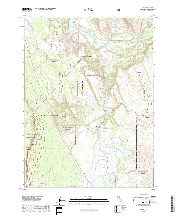 US Topo 7.5-minute map for Cassel CA