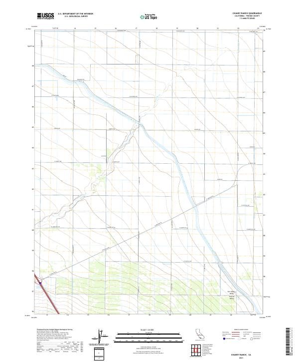 US Topo 7.5-minute map for Chaney Ranch CA