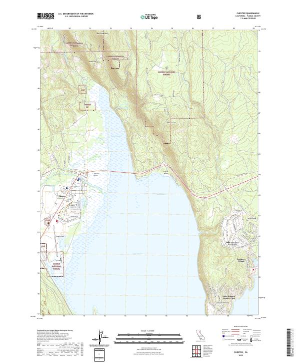 US Topo 7.5-minute map for Chester CA