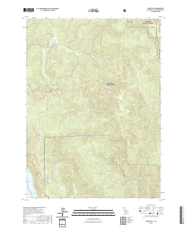 US Topo 7.5-minute map for Childs Hill CA