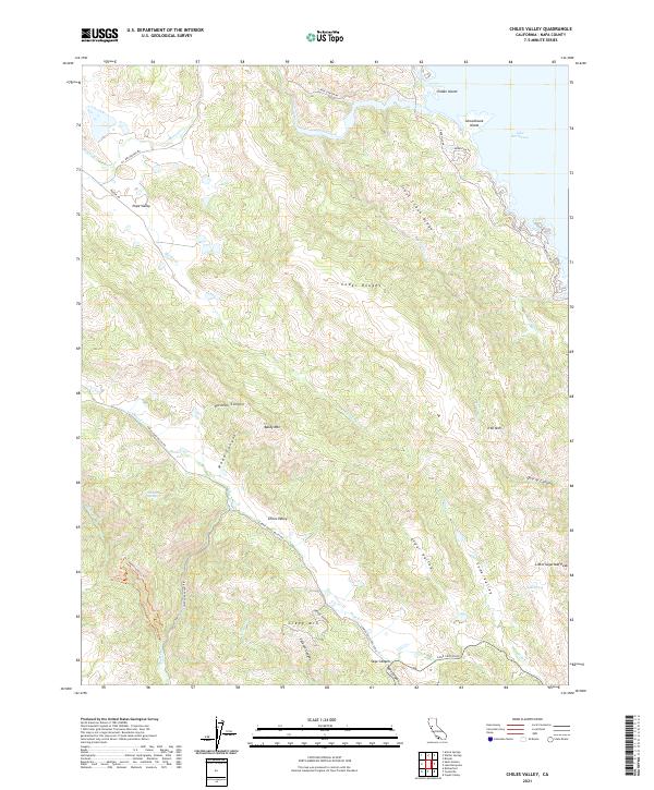 US Topo 7.5-minute map for Chiles Valley CA