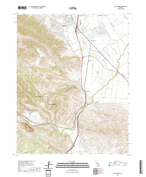 US Topo 7.5-minute map for Chittenden CA