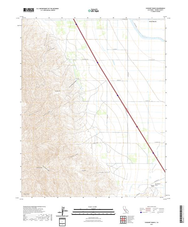 US Topo 7.5-minute map for Chounet Ranch CA