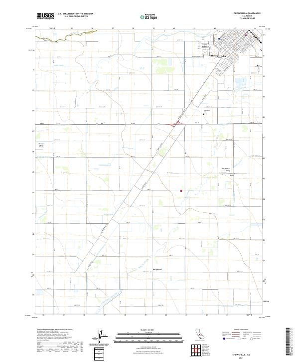 US Topo 7.5-minute map for Chowchilla CA
