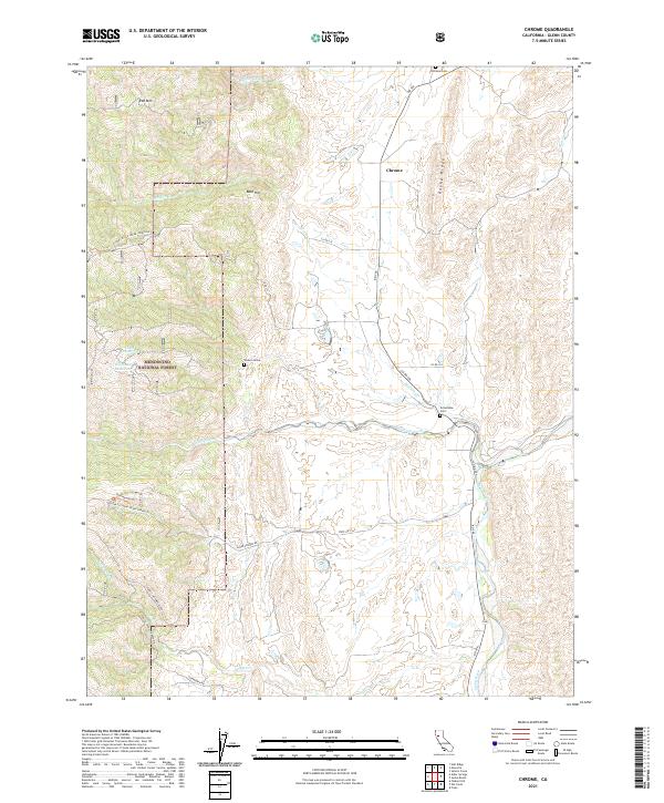 US Topo 7.5-minute map for Chrome CA