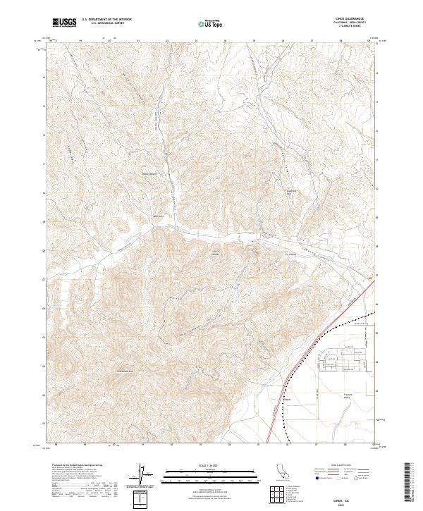 US Topo 7.5-minute map for Cinco CA