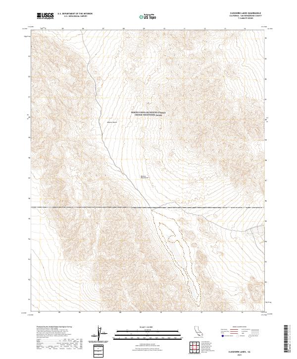 US Topo 7.5-minute map for Cleghorn Lakes CA