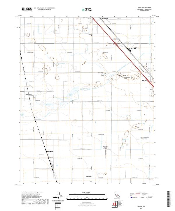 US Topo 7.5-minute map for Conejo CA