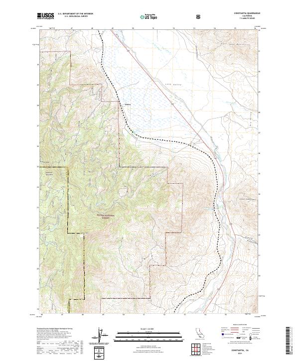 US Topo 7.5-minute map for Constantia CA