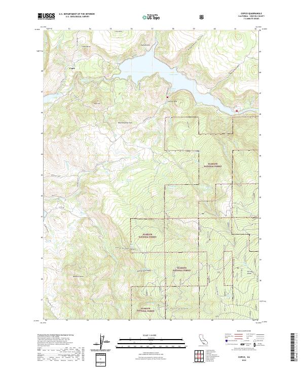US Topo 7.5-minute map for Copco CA