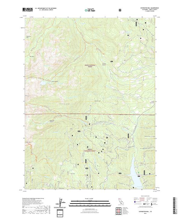 US Topo 7.5-minute map for Covington Mill CA