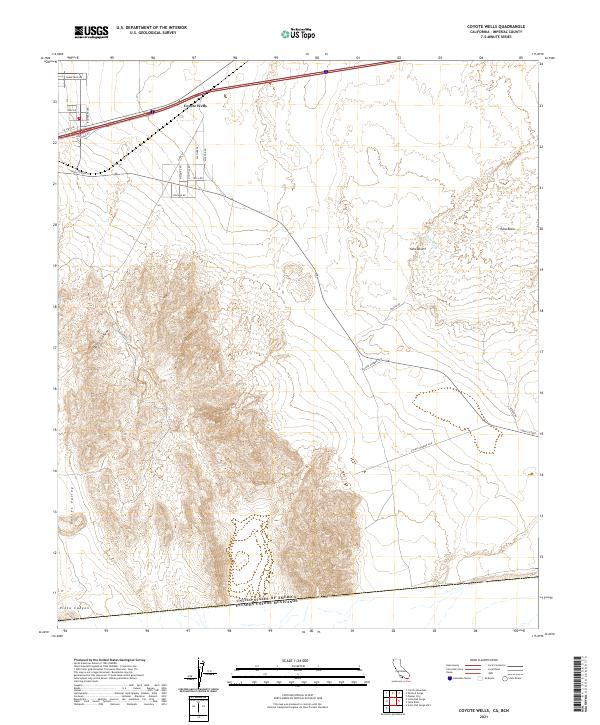 US Topo 7.5-minute map for Coyote Wells CABCN