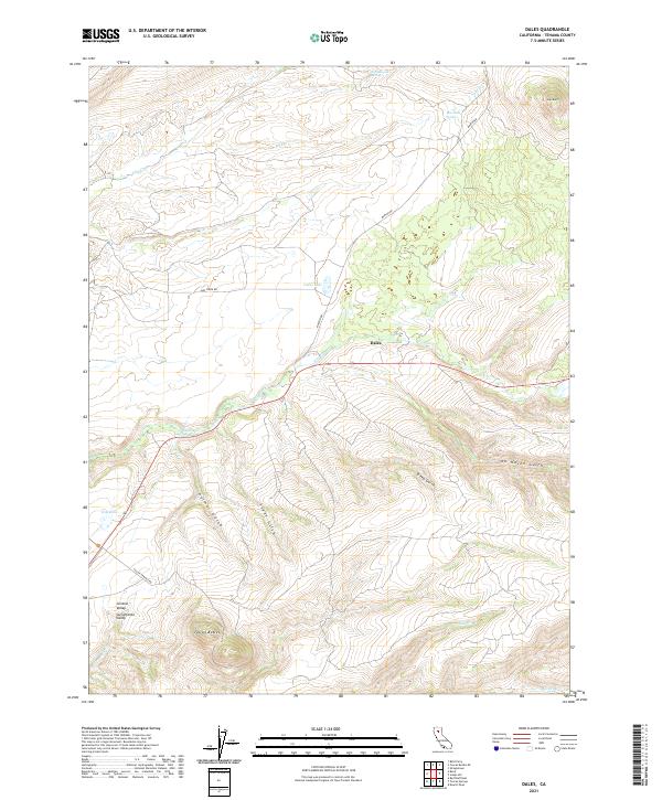 US Topo 7.5-minute map for Dales CA