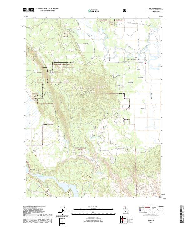 US Topo 7.5-minute map for Dana CA