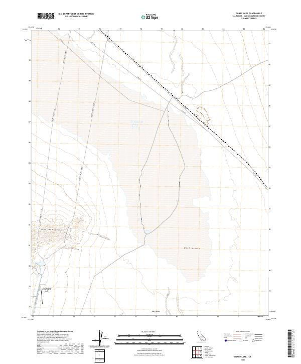 US Topo 7.5-minute map for Danby Lake CA