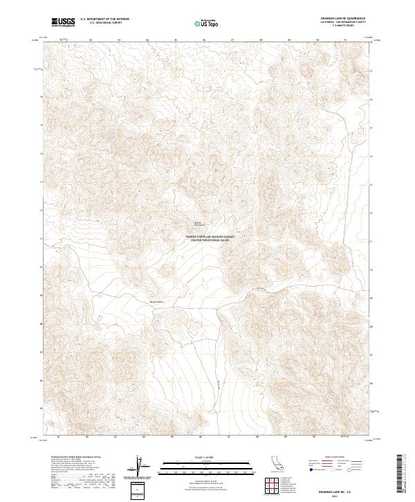 US Topo 7.5-minute map for Deadman Lake NE CA