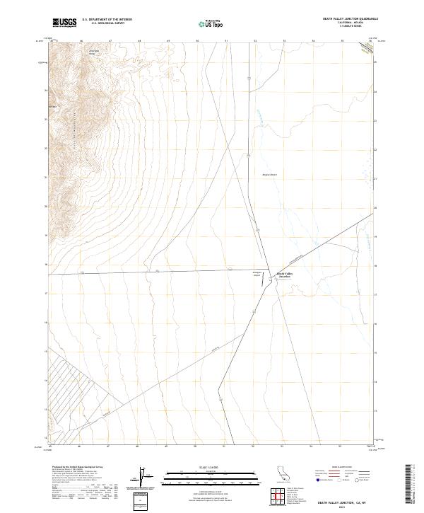 US Topo 7.5-minute map for Death Valley Junction CANV