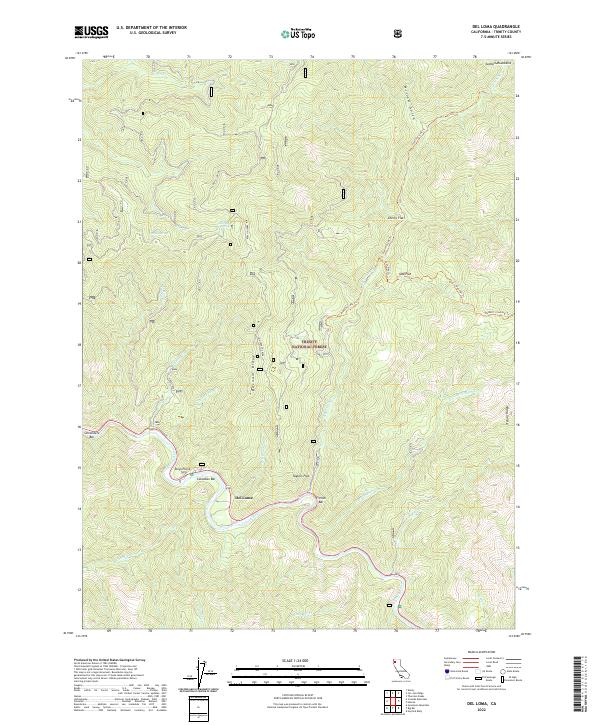 US Topo 7.5-minute map for Del Loma CA