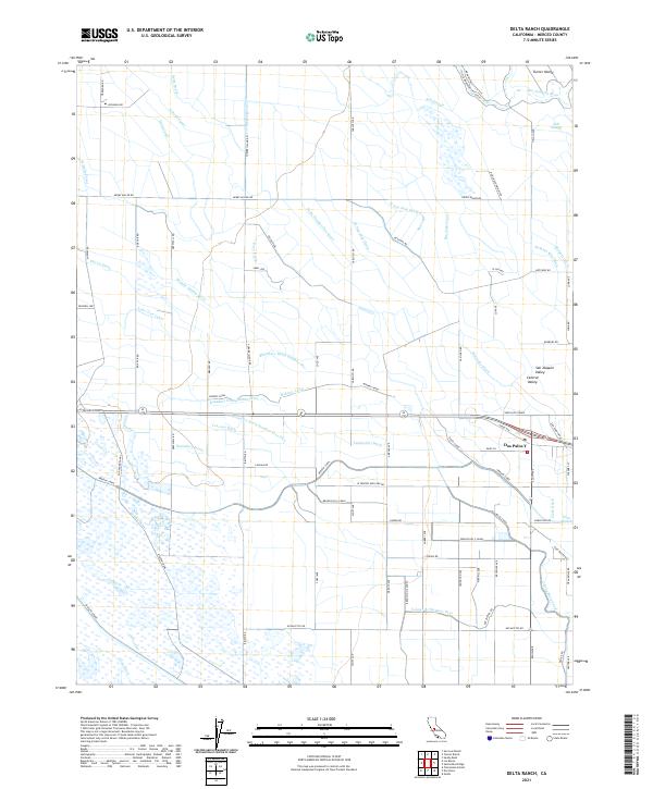 US Topo 7.5-minute map for Delta Ranch CA