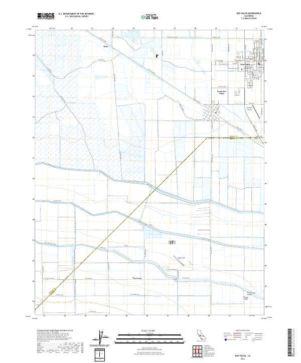 US Topo 7.5-minute map for Dos Palos CA