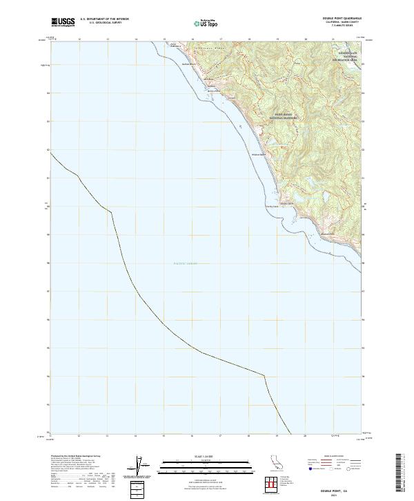 US Topo 7.5-minute map for Double Point CA