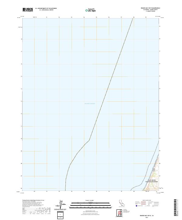US Topo 7.5-minute map for Drakes Bay OE W CA