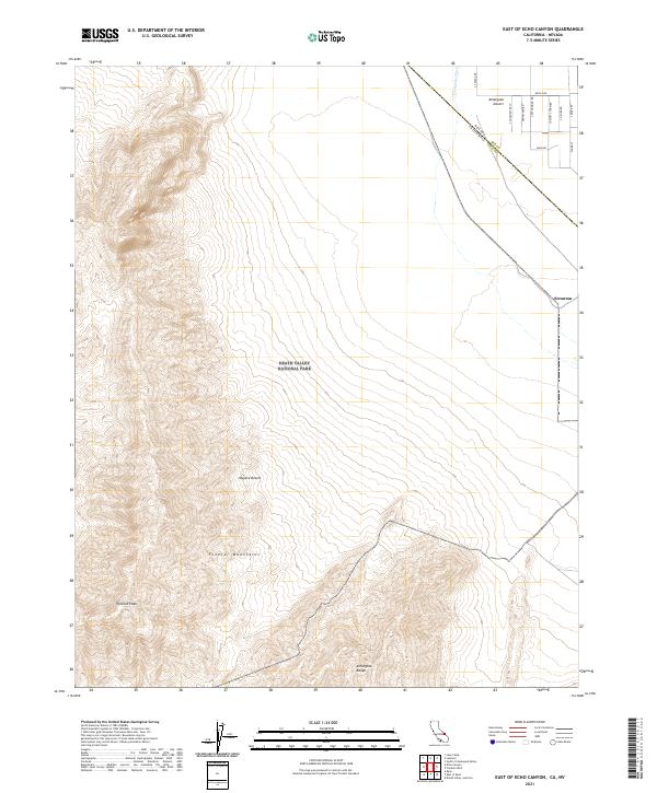 US Topo 7.5-minute map for East of Echo Canyon CANV
