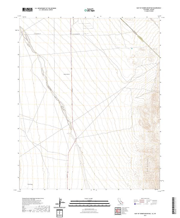 US Topo 7.5-minute map for East of Homer Mountain CANV