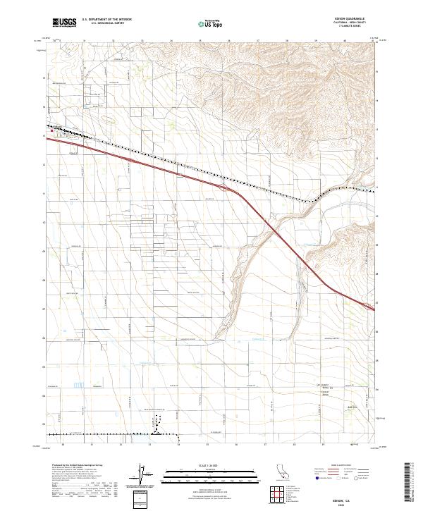 US Topo 7.5-minute map for Edison CA