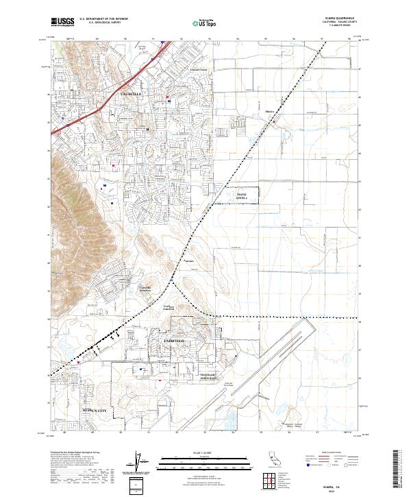 US Topo 7.5-minute map for Elmira CA