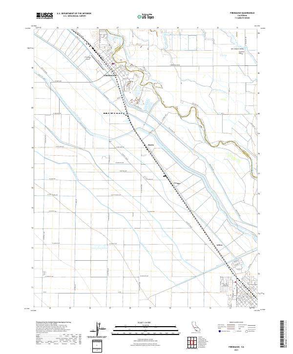 US Topo 7.5-minute map for Firebaugh CA