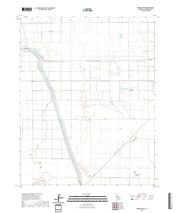 US Topo 7.5-minute map for Firebaugh NE CA