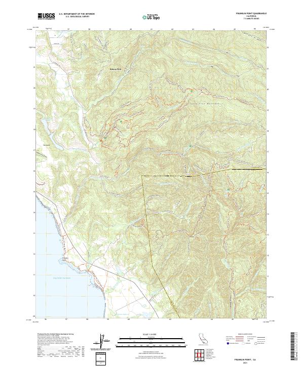 US Topo 7.5-minute map for Franklin Point CA