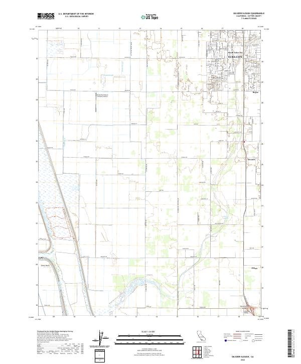 US Topo 7.5-minute map for Gilsizer Slough CA