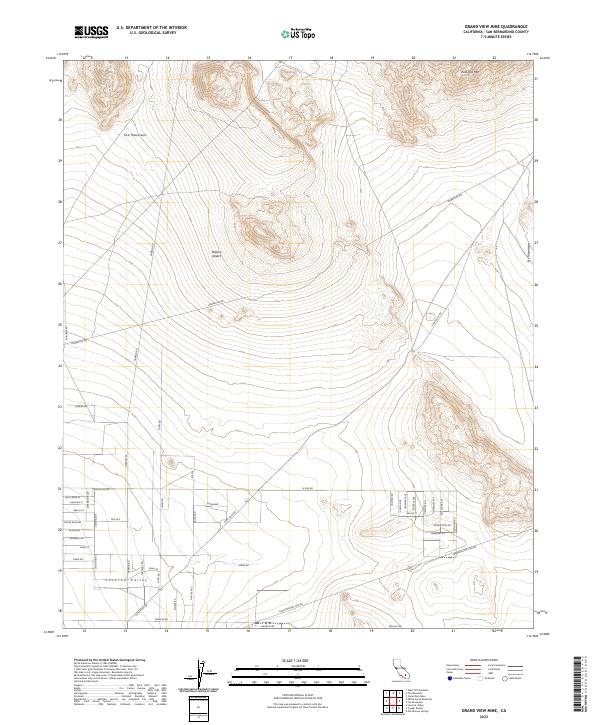 US Topo 7.5-minute map for Grand View Mine CA