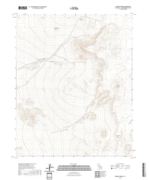 US Topo 7.5-minute map for Granite Spring CA