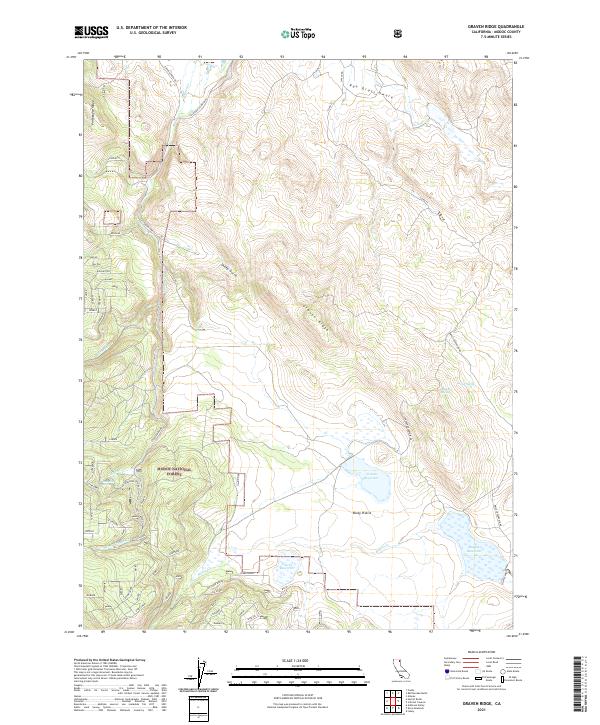 US Topo 7.5-minute map for Graven Ridge CA