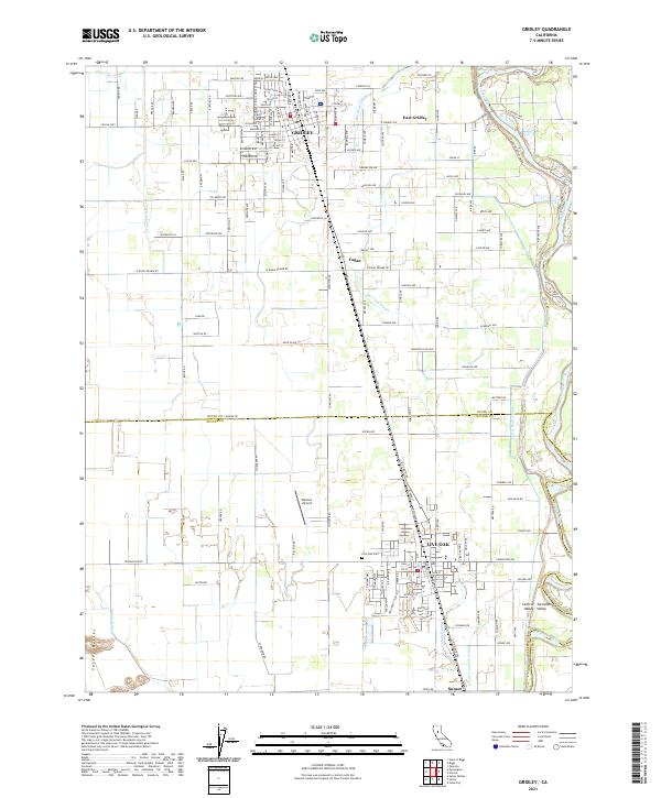 US Topo 7.5-minute map for Gridley CA