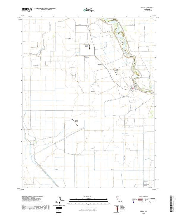 US Topo 7.5-minute map for Grimes CA