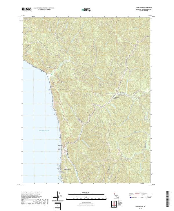 US Topo 7.5-minute map for Hales Grove CA
